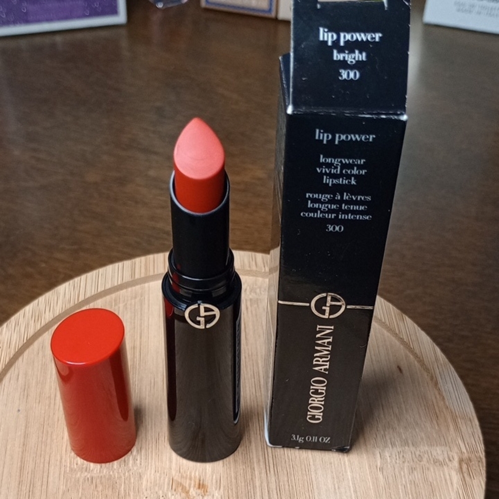 Giorgio Armani Lip Power Longwear Vivid Color Lipstick - Bright 300 (Bright Red)